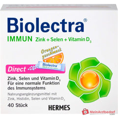 Biolectra Immun Direct Zink / Selen / Vitamin D3 / Histidin Micro-Pellets, 40 Sticks.