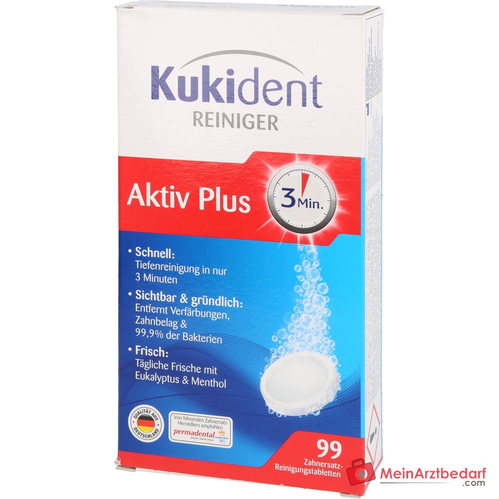 Kukident Aktiv Plus Express Reiniger Tabletten, 99 St..