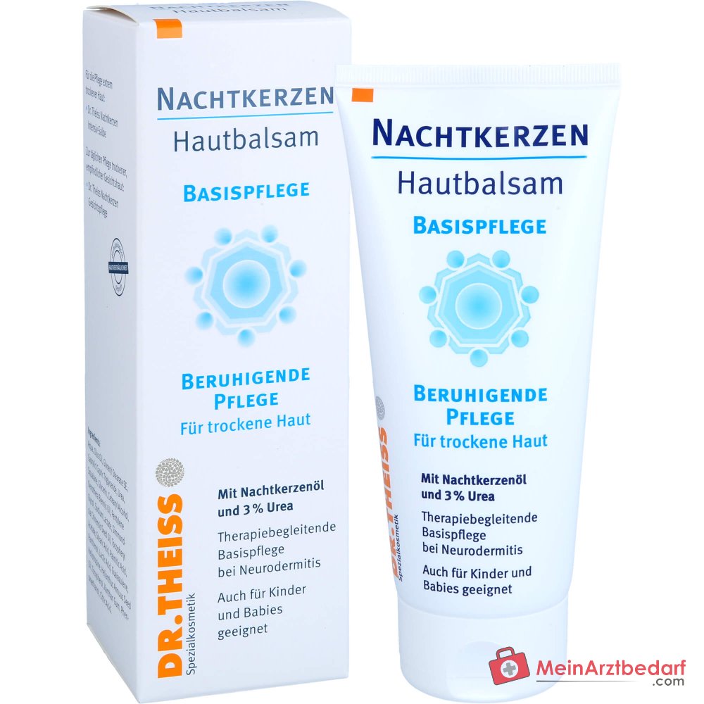 Dr. Theiss Nachtkerzen Hautbalsam Nachtkerzenöl / Urea / Squalan / Jojobaöl / Guaiazulen Creme, 200 ml.