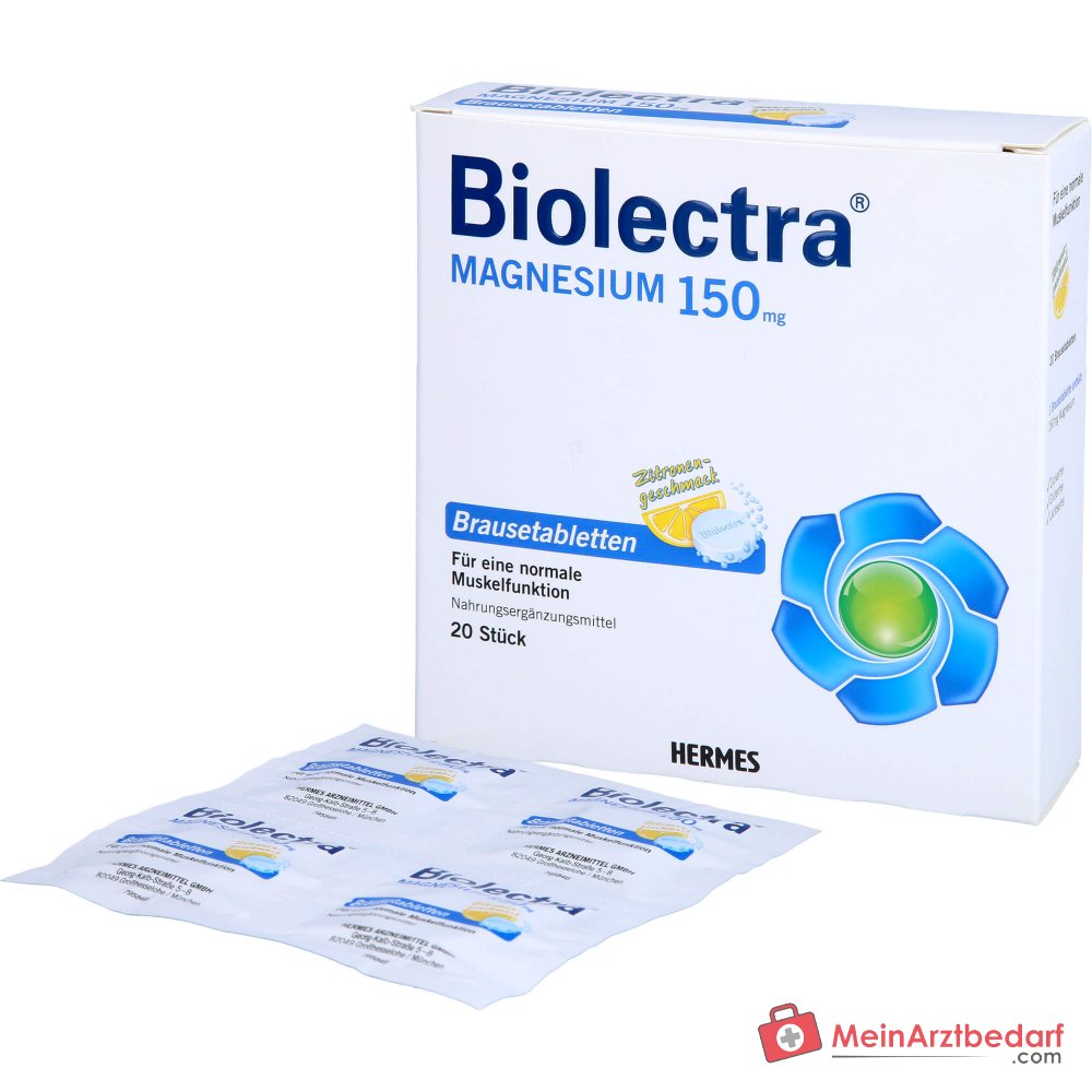 Biolectra Magnesium 150 mg Zitrone Brausetabletten, 20 St..