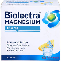 Biolectra Magnesium 150 mg Brausetabletten mit Zitronengeschmack, 40 St..
