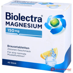 Biolectra Magnesium 150 mg Brausetabletten mit Zitronengeschmack, 40 St..