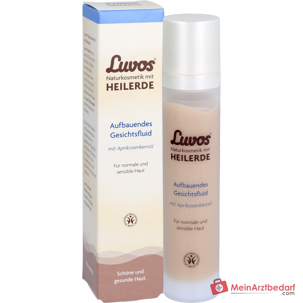 Luvos Heilerde Aufbauendes Gesichtsfluid Aprikosenkernöl Emulsion, 50 ml.