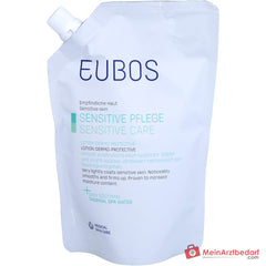 Eubos Sensitive Lotion Dermo-Protectiv Macadamia-Nussöl / Avocado-Öl / Shea-Butter / Thermalwasser Lotion, 400 ml.