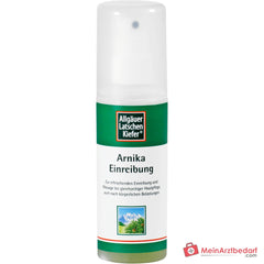 Allgäuer Latschenkiefer Arnika Einreibung mit Arnikaextrakt / Latschenkiefernöl / Rosmarinöl / Salbeiöl / Menthol / Campher Pumpspray, 100 ml.