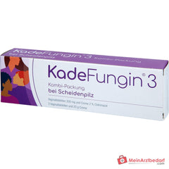 KadeFungin 3 Clotrimazol Vaginaltabletten 200 mg und Creme 2%, Kombipackung.