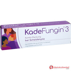 KadeFungin 3 Clotrimazol Vaginaltabletten 200 mg und Creme 2%, Kombipackung.