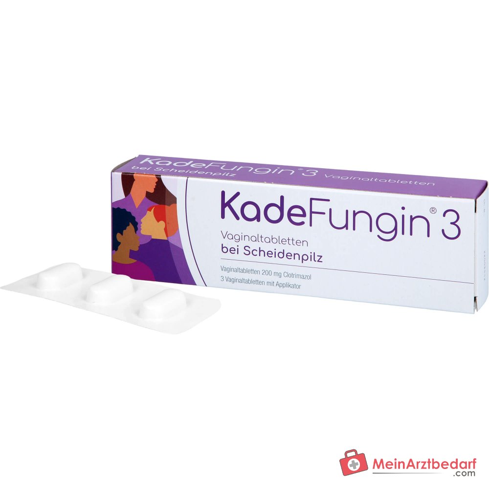 KadeFungin 3 Clotrimazol Vaginaltabletten, 3 St., 3 Stück.