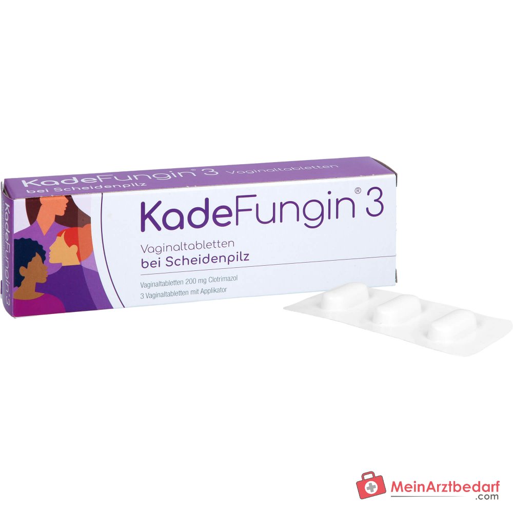 KadeFungin 3 Clotrimazol Vaginaltabletten, 3 St., 3 Stück.