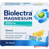 Biolectra Magnesium Magnesiumoxid Direktgranulat mit Zitronengeschmack, 20 Sticks.