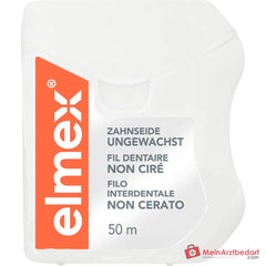 elmex Zahnseide Aminfluorid ungewachst, 50 m.