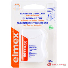 elmex Zahnseide gewachst Aminfluorid Zahnseide, 50 m.