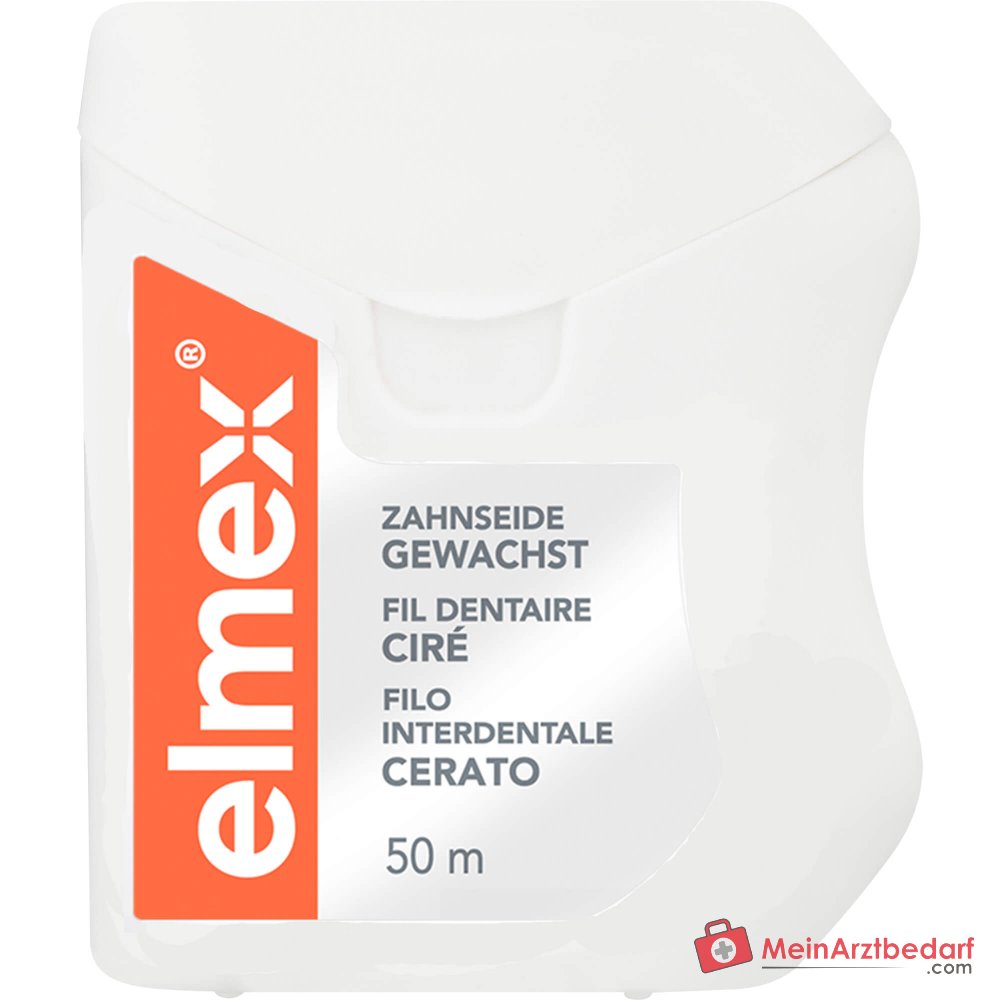 elmex Zahnseide gewachst Aminfluorid Zahnseide, 50 m.