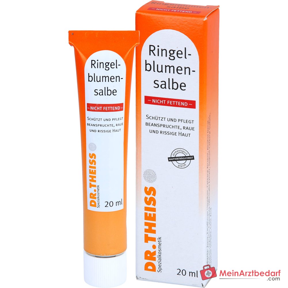 Dr. Theiss Ringelblumen-Salbe nicht fettend Calendula Officinalis Extract Salbe, 20 ml.