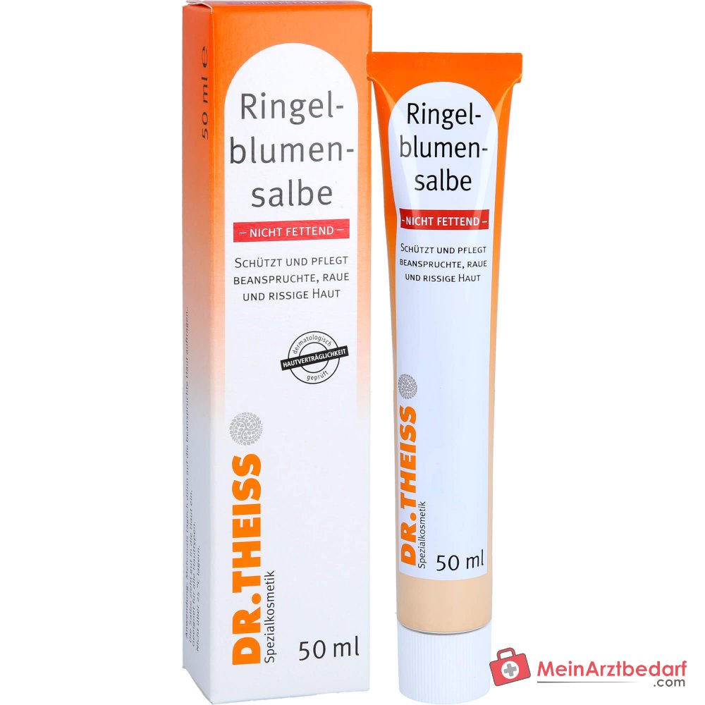 Dr. Theiss Ringelblumen-Salbe nicht fettend Calendula Officinalis Extrakt Salbe, 50 ml.