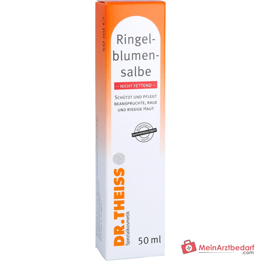 Dr. Theiss Ringelblumen-Salbe nicht fettend Calendula Officinalis Extrakt Salbe, 50 ml.