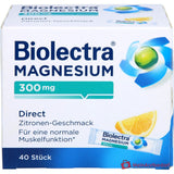 Biolectra Magnesium 300 mg Magnesiumoxid Direct Zitrone Direktgranulat, 40 St..