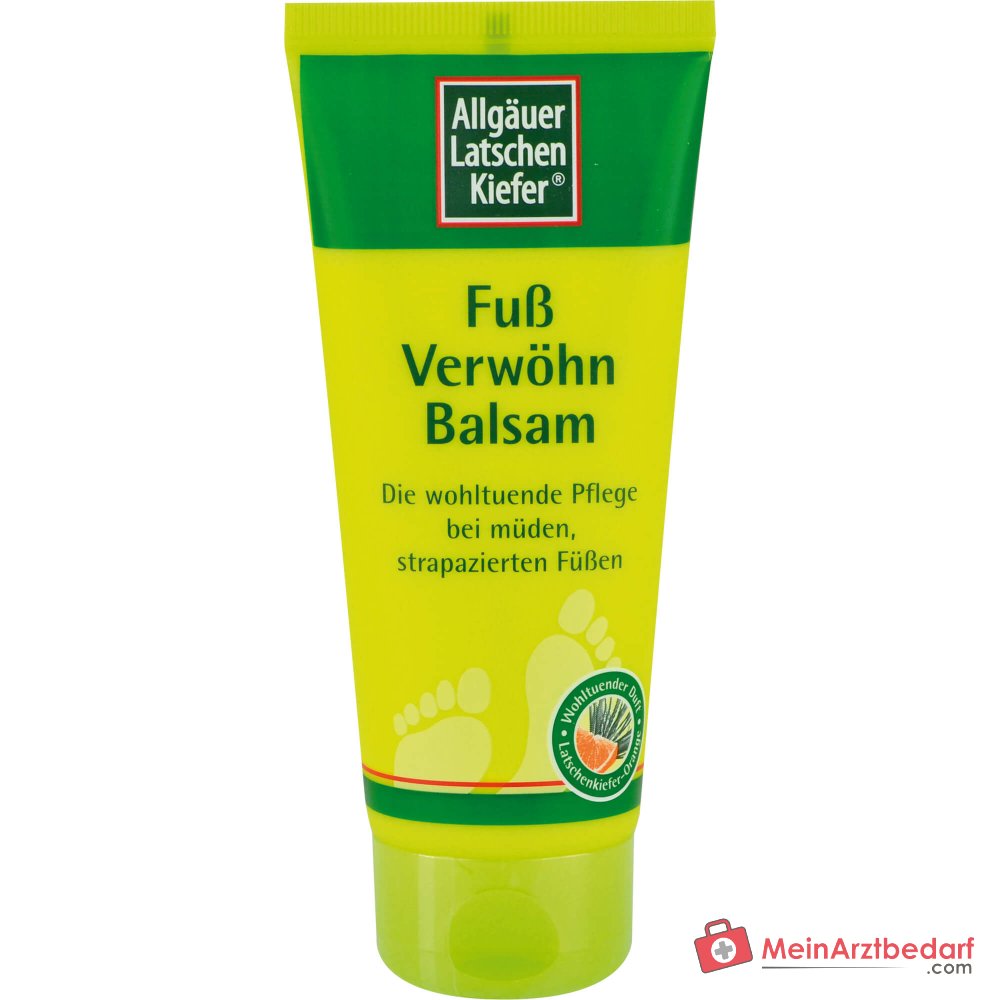 Allgäuer Latschenkiefer Fuß Verwöhnbalsam Latschenkiefernöl Balsam, 100 ml.