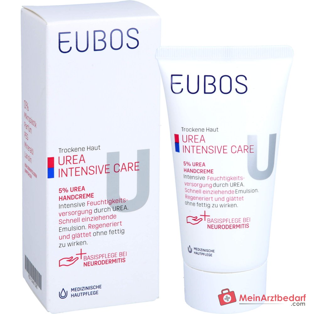 Eubos Trockene Haut Urea 5% Handcreme, 75 ml.