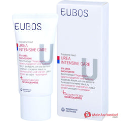 Eubos Trockene Haut Urea 5% Urea / Glycerin / Lactat Nachtcreme, 50 ml.