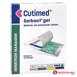 Cutimed Sorbact Gel Wundauflage 7,5 x 7,5 cm, 12 Stück.