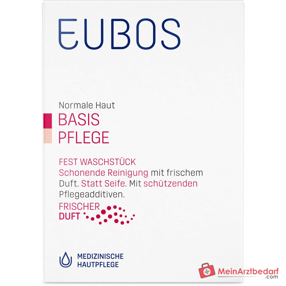 Eubos Fest Waschstück Rot Seife, 125 g