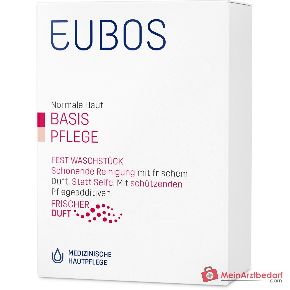 Eubos Fest Waschstück Rot Seife, 125 g