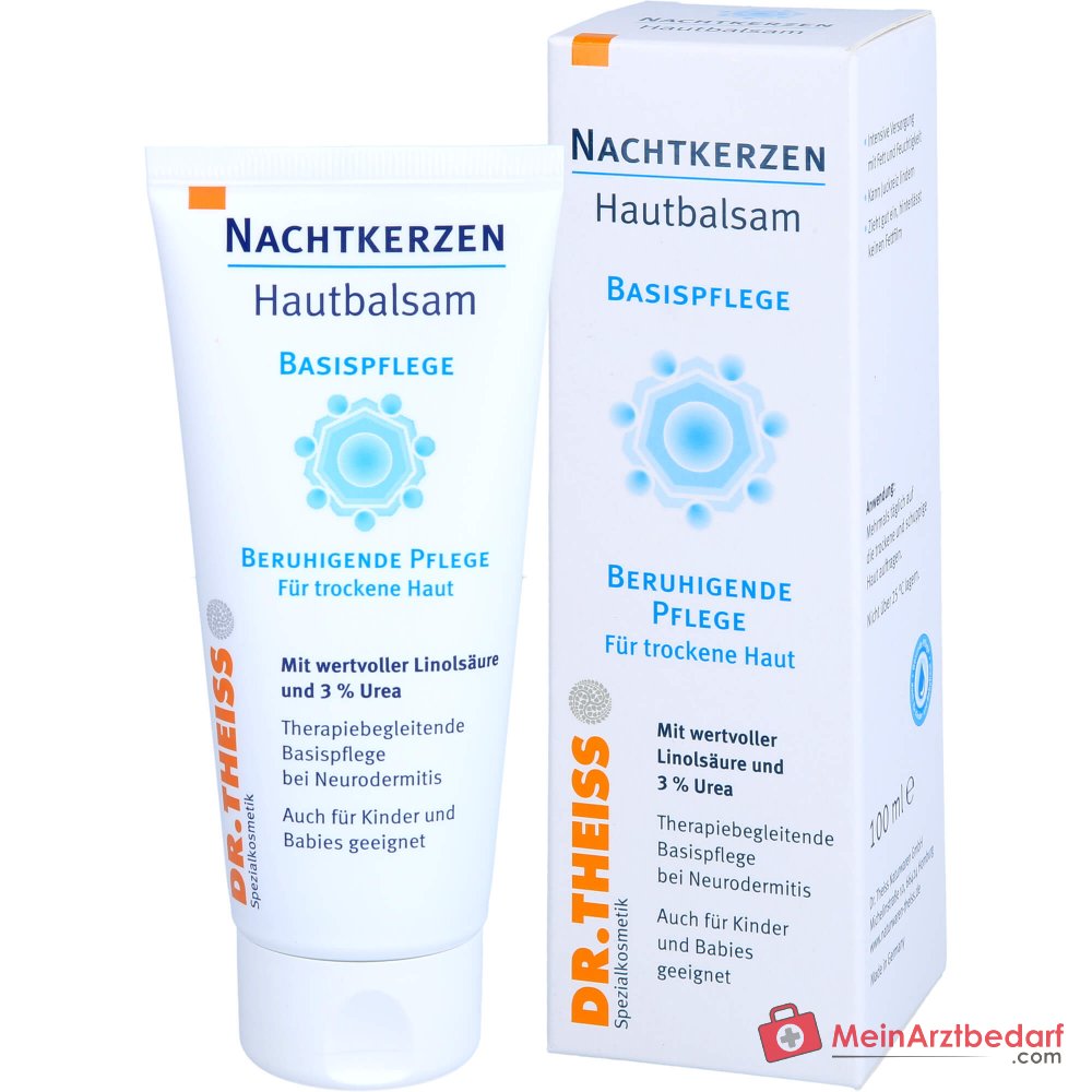 Dr. Theiss Nachtkerzen Hautbalsam Nachtkerzenöl / Urea / Squalan / Jojobaöl / Guaiazulen Creme, 100 ml.