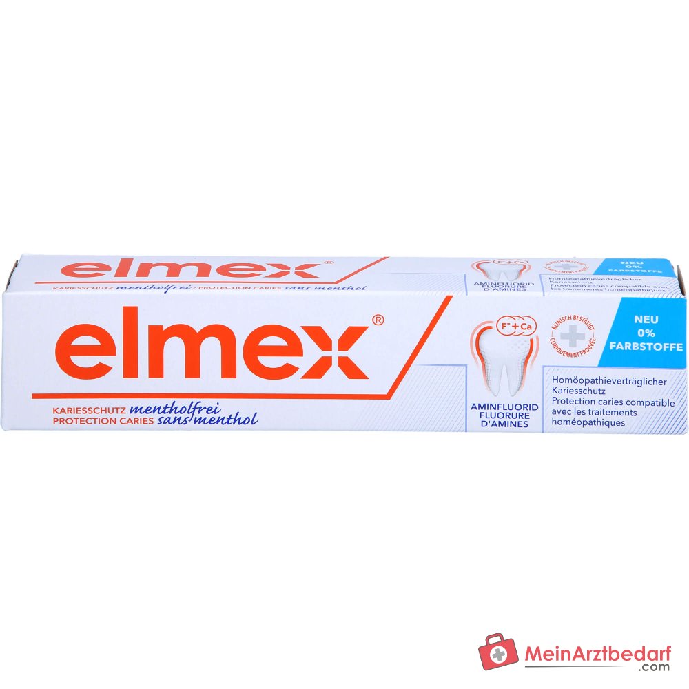 elmex mentholfrei Zahnpasta, 75 ml.