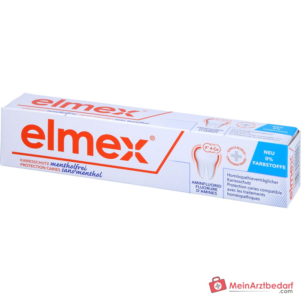 elmex mentholfrei Zahnpasta, 75 ml.