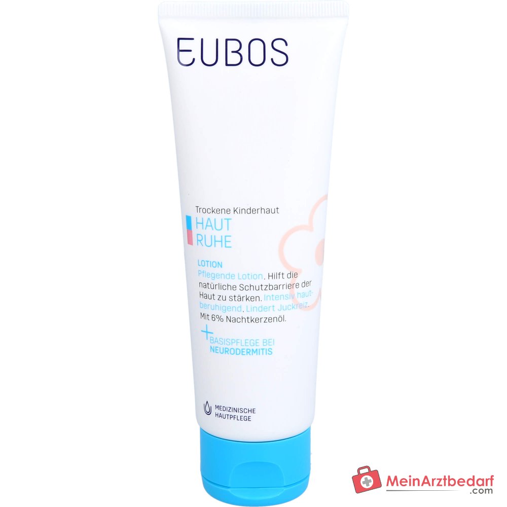 Eubos Haut Ruhe Lotion Nachtkerzenöl / Mandelöl / Jojobaöl / Sheabutter / Panthenol / Johanniskraut-Extrakt Lotion, 125 ml.