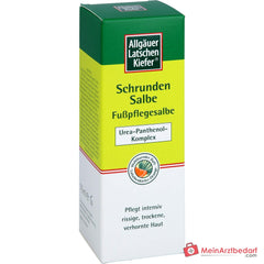 Allgäuer Latschenkiefer Schrunden Salbe Latschenkiefernöl / Urea / Rosskastanie / Hamamelis Salbe, 75 ml.