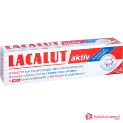 Lacalut Aktiv Aluminiumlactat / Aluminiumfluorid / Chlorhexidin / Allantoin / Bisabolol Zahncreme, 100 ml.