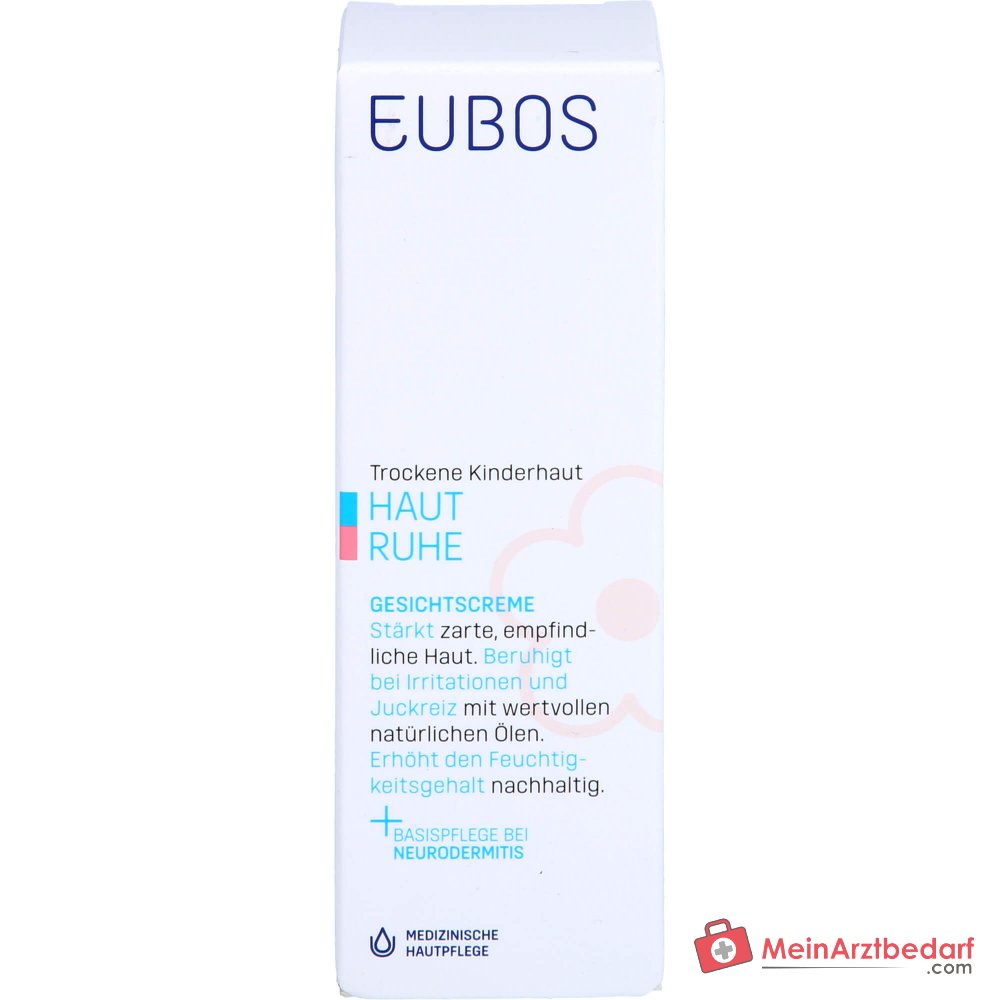 Eubos Haut Ruhe Nachtkerzenöl / Echiumöl / Vitamin E / Panthenol / Cardiospermum halicacabum-Extrakt Gesichtscreme, 30 ml.