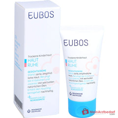 Eubos Haut Ruhe Nachtkerzenöl / Echiumöl / Vitamin E / Panthenol / Cardiospermum halicacabum-Extrakt Gesichtscreme, 30 ml.