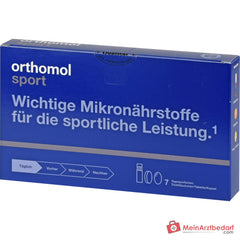 Orthomol Sport Trinkfläschchen mit Tablette und Kapsel, 7 Stück.