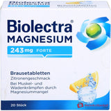 Biolectra Magnesium 243 mg forte Magnesiumoxid Brausetabletten Zitronengeschmack, 20 St..