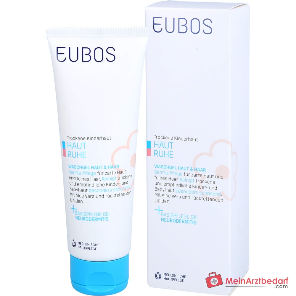 Eubos Kinder Huid Rust Wasgel Huid & Haar, 125 ml