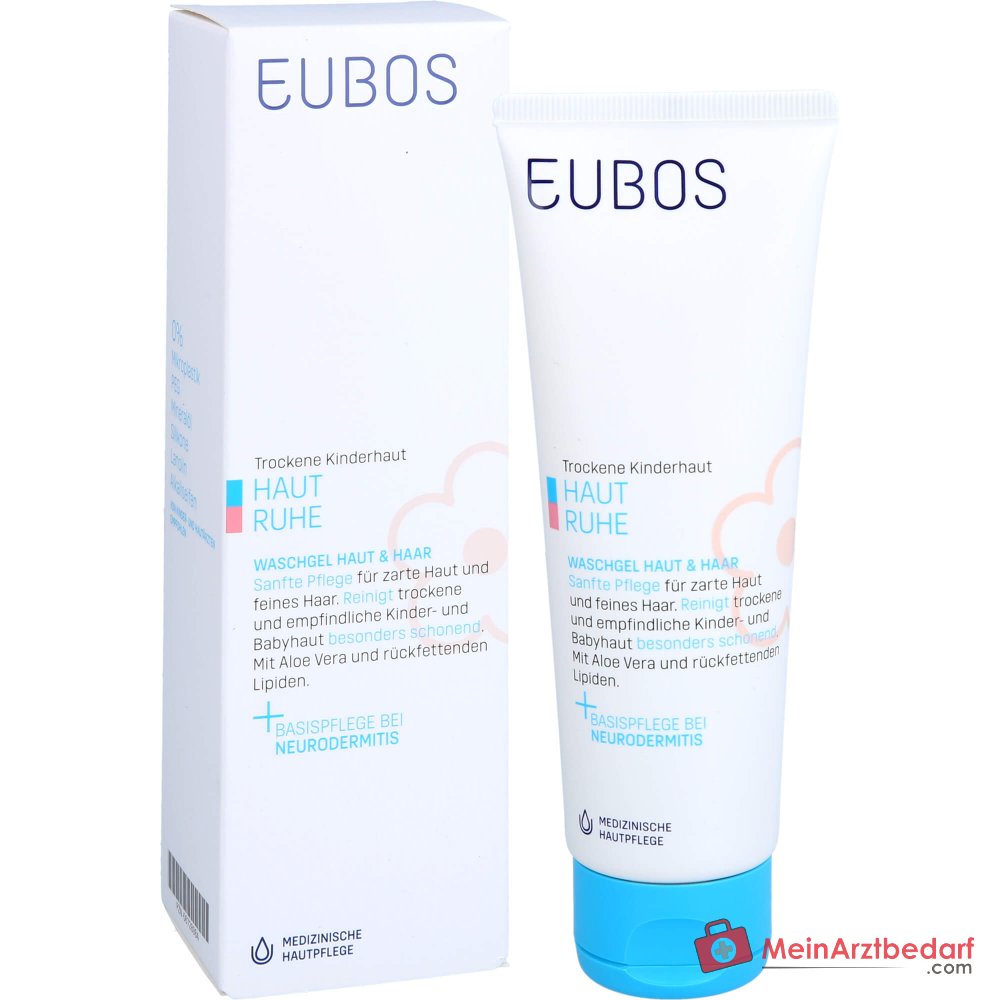 Eubos Kinder Huid Rust Wasgel Huid & Haar, 125 ml