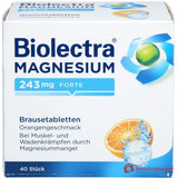 Biolectra Magnesium Magnesiumoxid Brausetabletten Orangengeschmack 243 mg, 40 St..