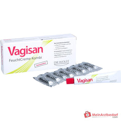 Vagisan FeuchtCreme Kombi Vaginalzäpfchen und Creme, 8 Ovula + 10 g.