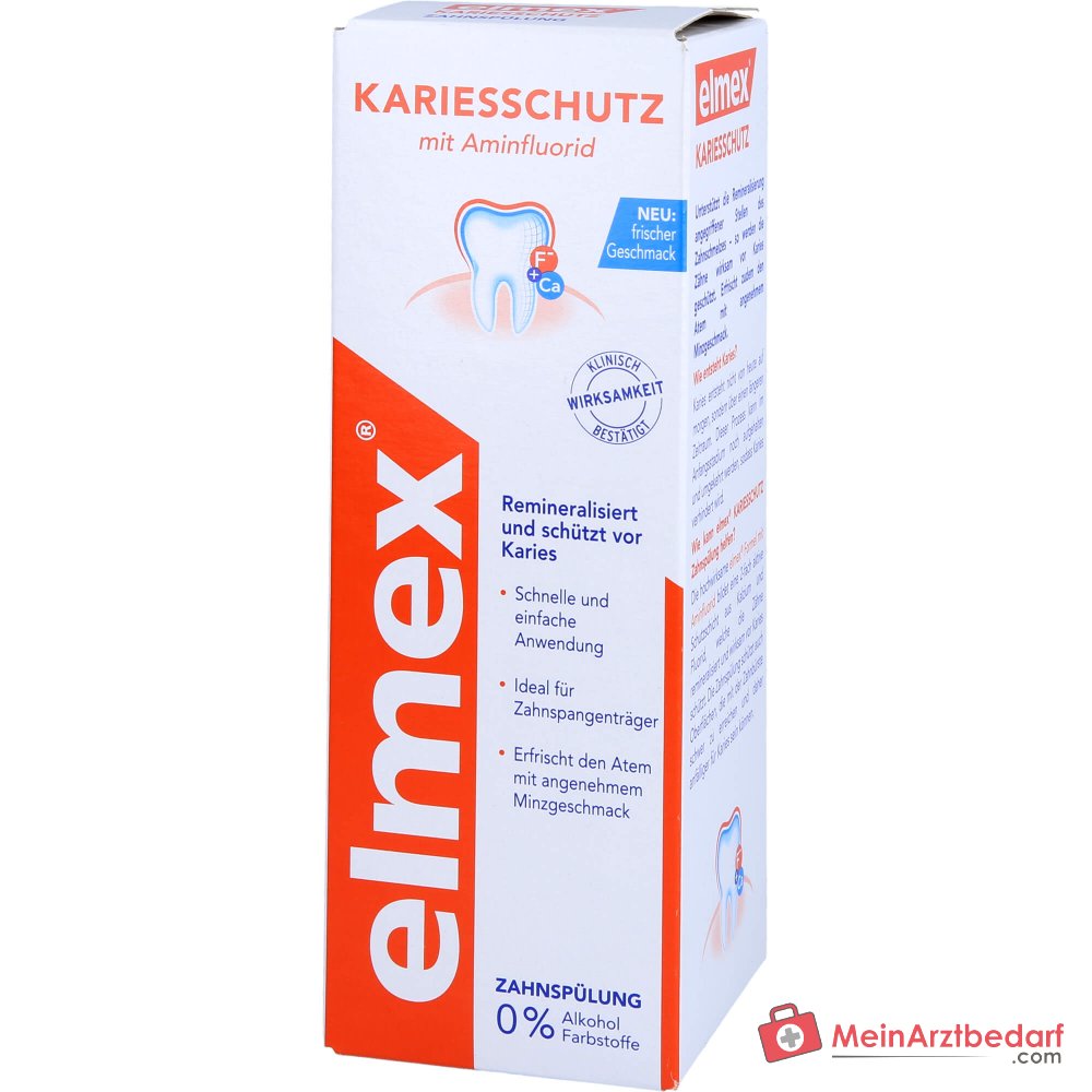 elmex Kariesschutz Aminfluorid Zahnspülung, 400 ml.