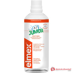 elmex Junior Zahnspülung Aminfluorid / Natriumfluorid Mundspülung, 400 ml.