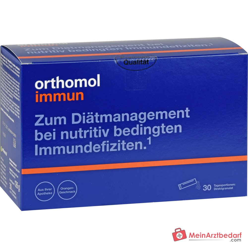 Orthomol Immun Direktgranulat Orange, 30 Stück.