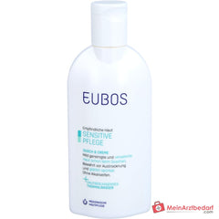Eubos Sensitive Dusch & Creme Thermalwasser / Panthenol / Pflegende Lipide Emulsion, 200 ml.
