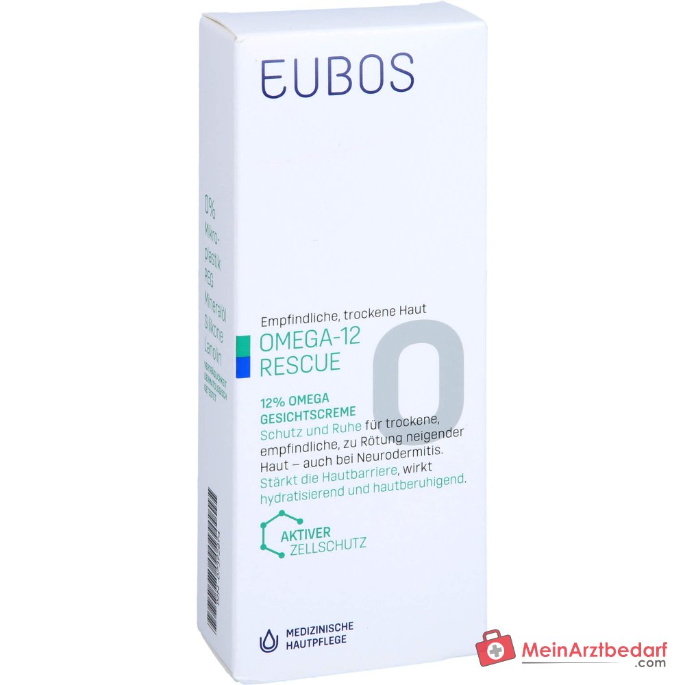 Eubos Omega-12 Rescue 12% Omega Crema Facial, 50 ml