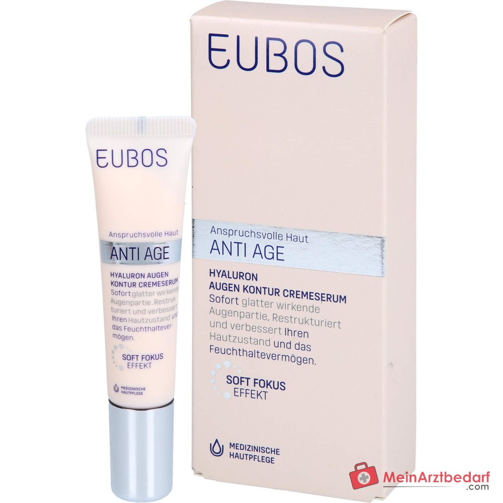 Eubos Hyaluron Sérum Crème Contour des Yeux, 15 ml