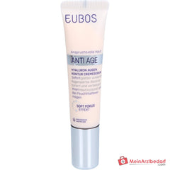 Eubos Anti Age Hyaluron Augen Kontur Cremeserum Hyaluronsäure / Silanol / Matrixyl / Liftonin / Cupuacu-Butter / Shea-Butter Creme, 15 ml.