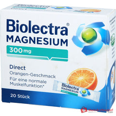 Biolectra Magnesium Direct Magnesiumoxid Direktgranulat Orange, 20 Sticks.