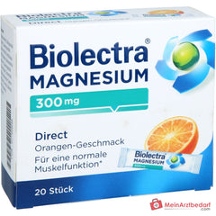 Biolectra Magnesium Direct Magnesiumoxid Direktgranulat Orange, 20 Sticks.